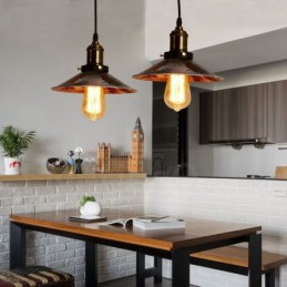 1 Light Rustic Lodge Retro Vintage Pendant Light Loft
