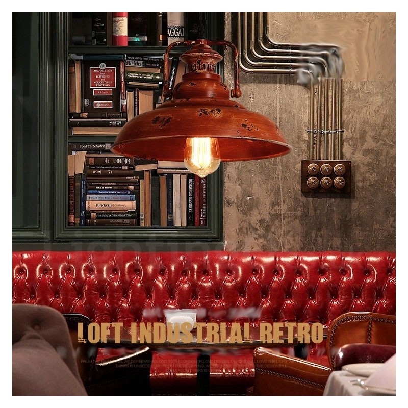 1 Light Rustic Lodge Retro Vintage Pendant Light Loft
