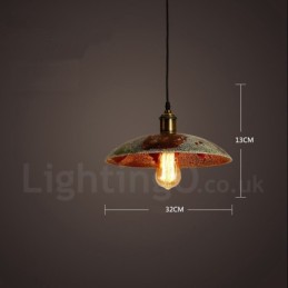 1 Light Rustic Lodge Retro Vintage Pendant Light Loft