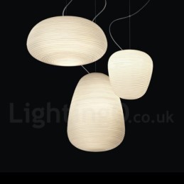 1 Light Modern Contemporary Pendant Light Ceiling Lamp with Glass Shade
