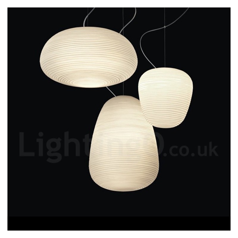 1 Light Modern Contemporary Pendant Light Ceiling Lamp with Glass Shade