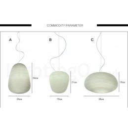 1 Light Modern Contemporary Pendant Light Ceiling Lamp with Glass Shade