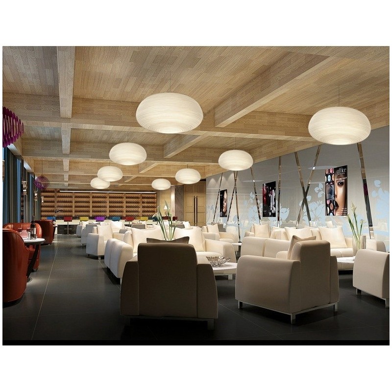 1 Light Modern Contemporary Pendant Light Ceiling Lamp with Glass Shade