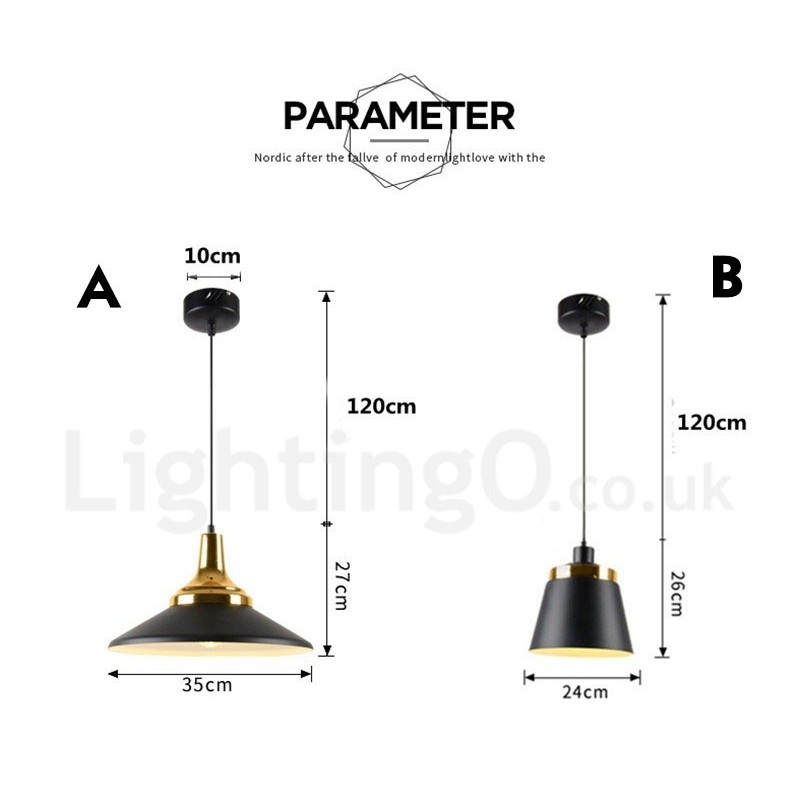 1 Light Modern Contemporary Pendant Light Ceiling Lamp