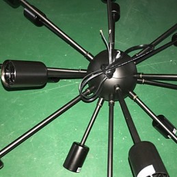 North American Style Minimalist Radial 18 Light Chandelier