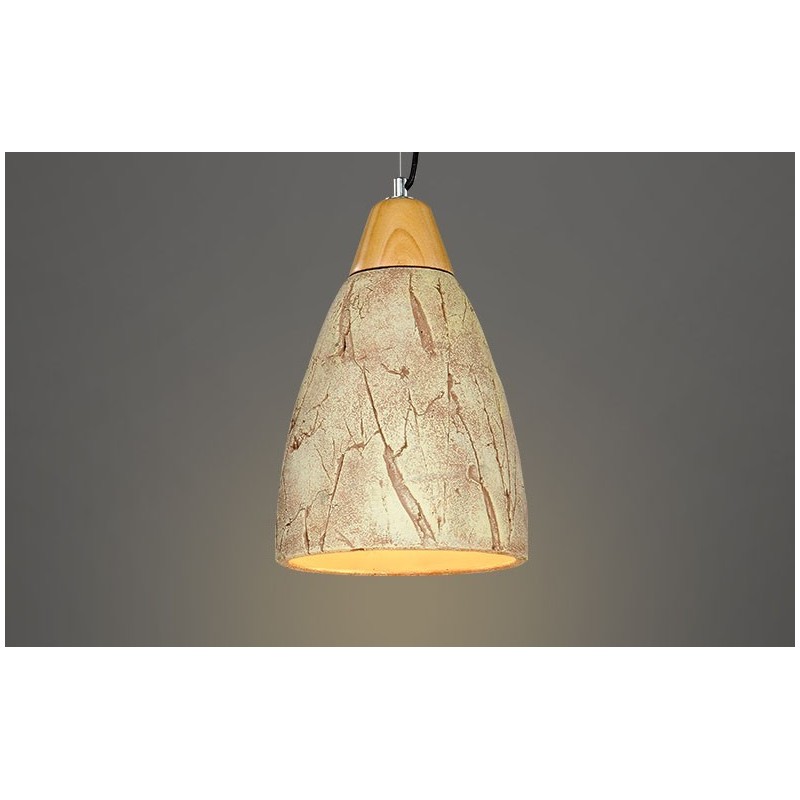 1 Light Cement Modern Contemporary Pendant Light Ceiling Lamp