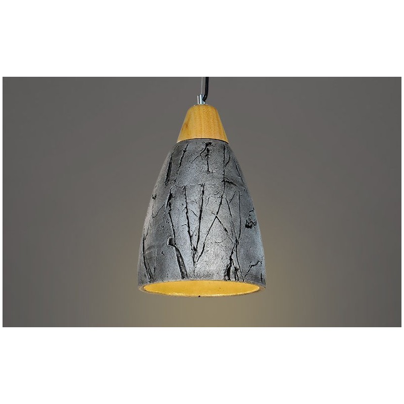 1 Light Cement Modern Contemporary Pendant Light Ceiling Lamp