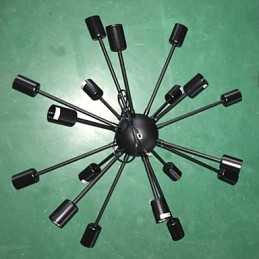 North American Style Minimalist Radial 18 Light Chandelier