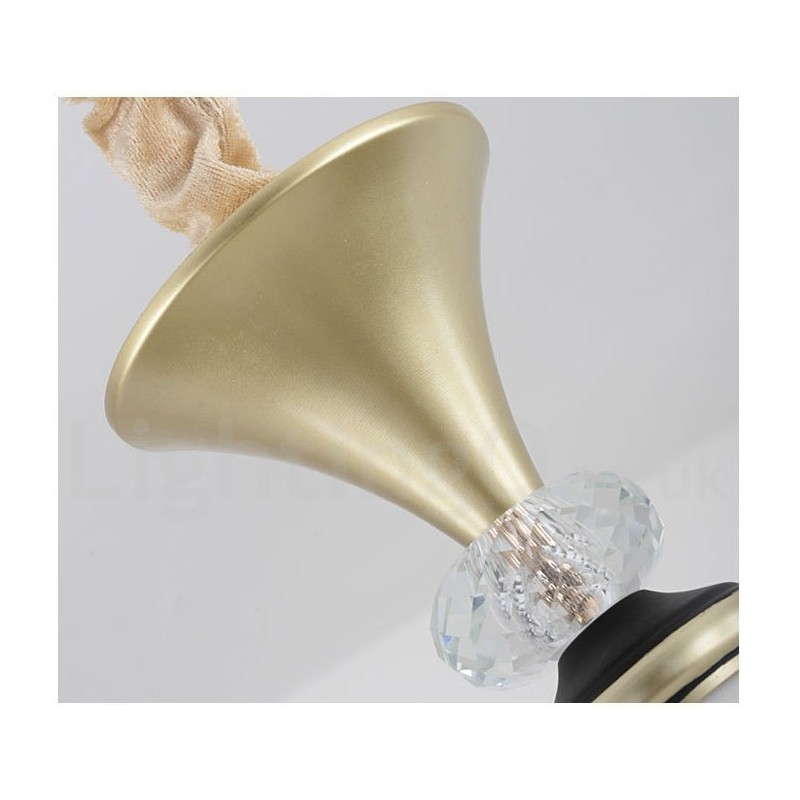 Modern Contemporary Retro Luxury Crystal Pendant Lamp Chandelier with Glass Shade