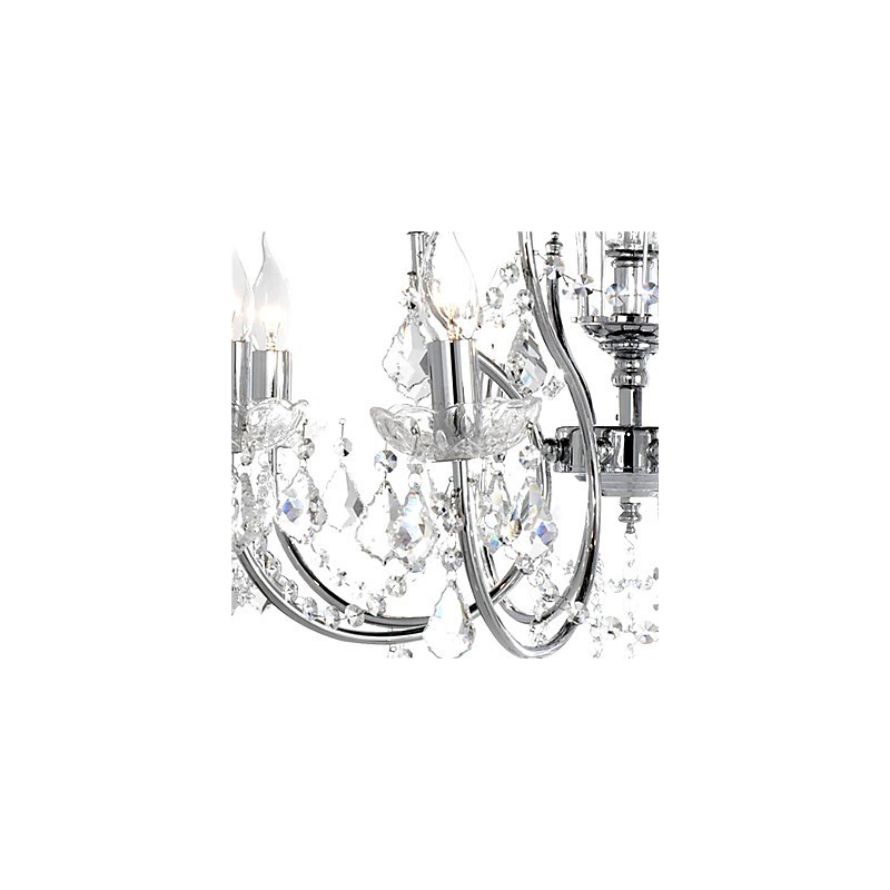 Elegant Crystal Chandelier with 8 Lights