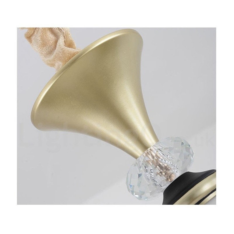 Modern Contemporary Retro Luxury Crystal Pendant Lamp Chandelier with Glass Shade