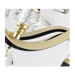 Modern Contemporary Retro Luxury Crystal Pendant Lamp Chandelier with Glass Shade