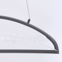 Modern Contemporary 1 Light Acrylic Pendant Light with Steel Shade
