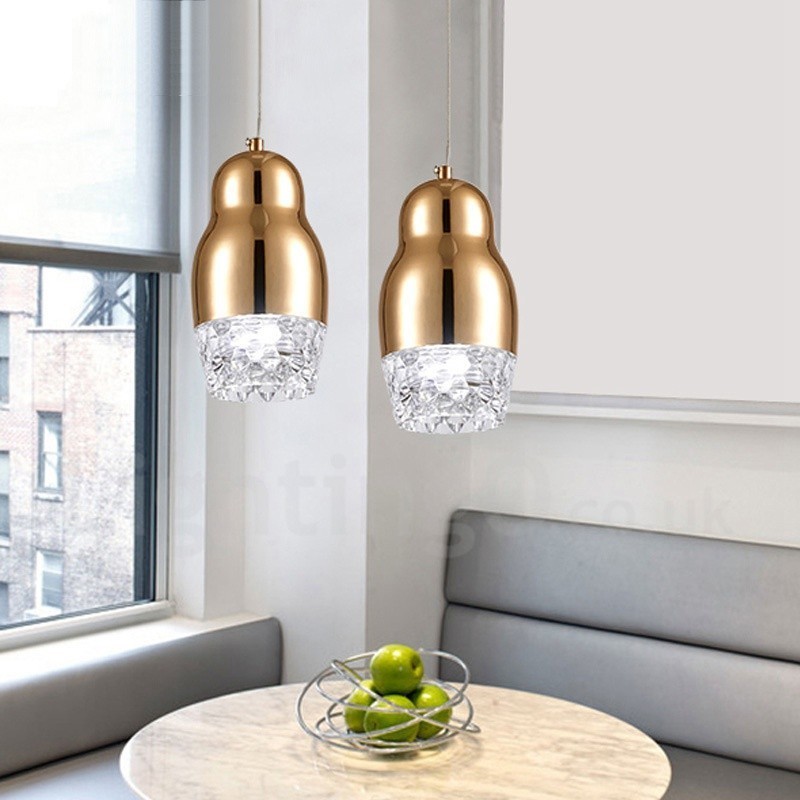 Modern Contemporary 1 Light Aluminum Alloy Pendant Light with Acrylic Shade