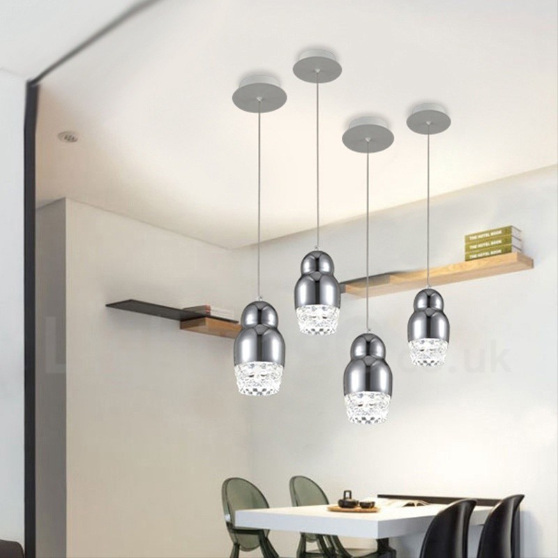 Modern Contemporary 1 Light Aluminum Alloy Pendant Light with Acrylic Shade