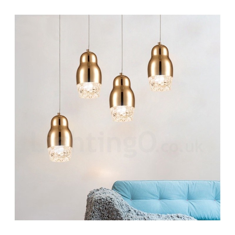 Modern Contemporary 1 Light Aluminum Alloy Pendant Light with Acrylic Shade