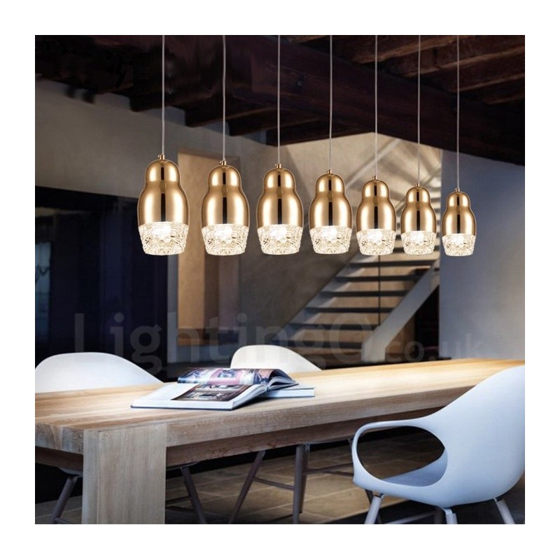 Modern Contemporary 1 Light Aluminum Alloy Pendant Light with Acrylic Shade