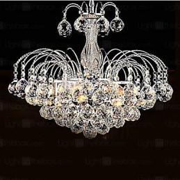 Pendant Luxury Modern Crystal Living 3 Lights Chandelier