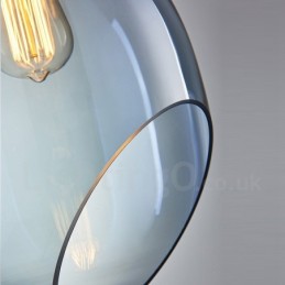 Modern Contemporary 1 Light Glass Pendant Light with Glass Shade
