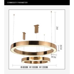 Modern Contemporary 1 Light Steel Pendant Light with Acrylic Shade
