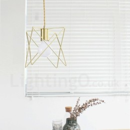 Modern Contemporary 1 Light Steel Pendant Light with Shade