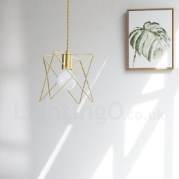 Modern Contemporary 1 Light Steel Pendant Light with Shade