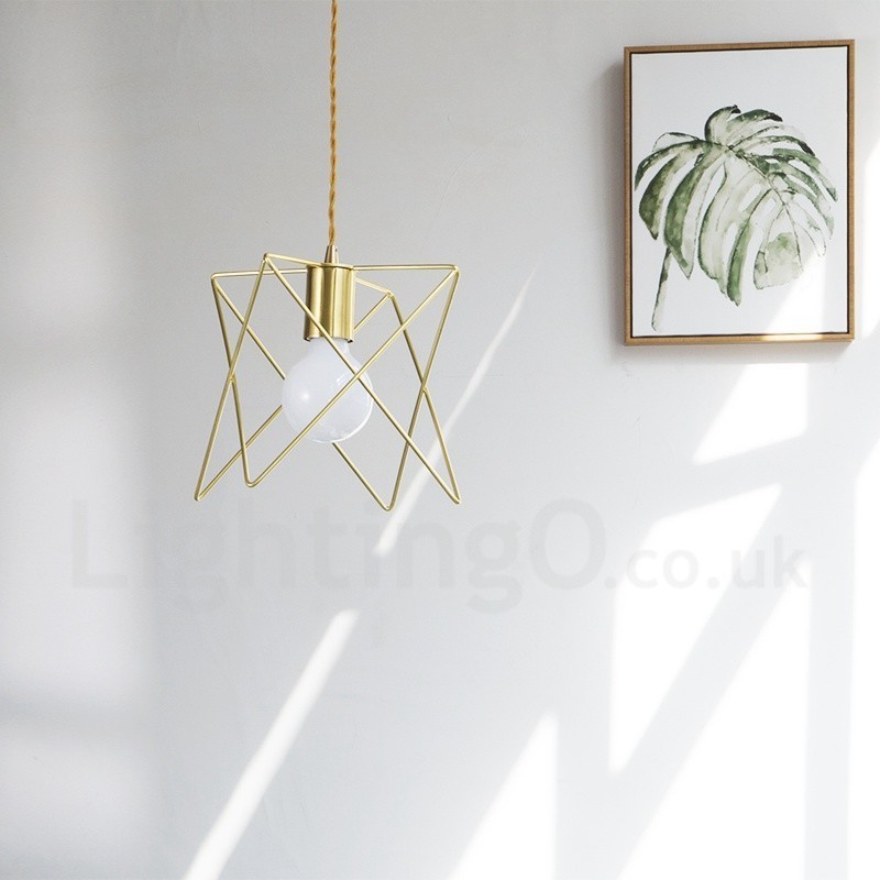 Modern Contemporary 1 Light Steel Pendant Light with Shade