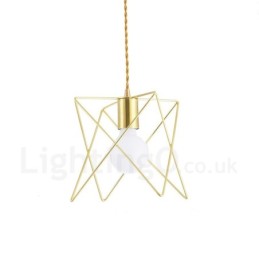 Modern Contemporary 1 Light Steel Pendant Light with Shade