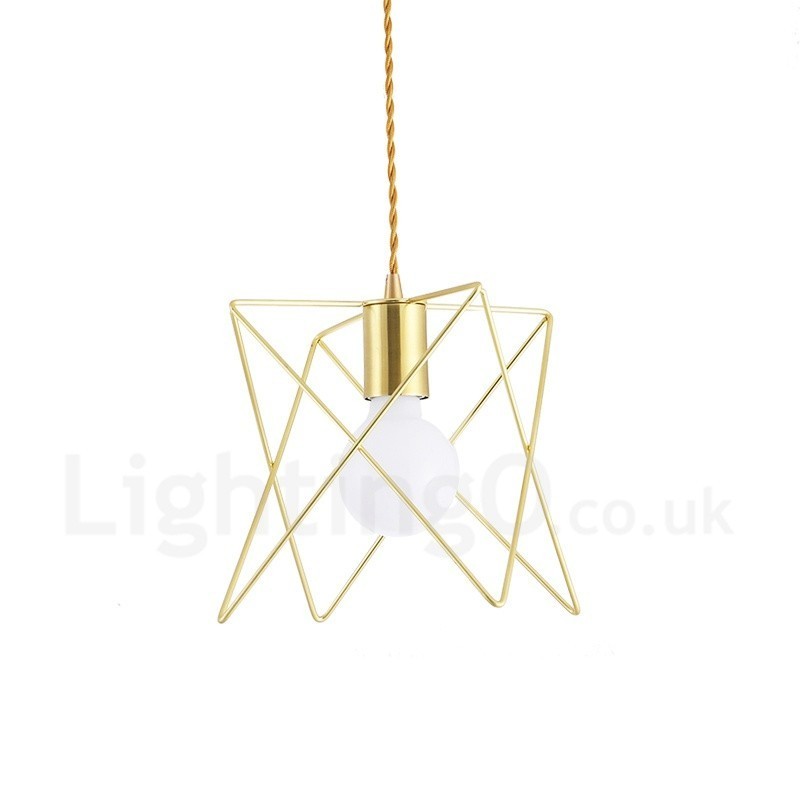 Modern Contemporary 1 Light Steel Pendant Light with Shade