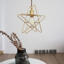 Modern Contemporary 1 Light Brass Pendant Light with Shade