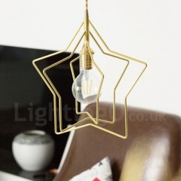 Modern Contemporary 1 Light Brass Pendant Light with Shade