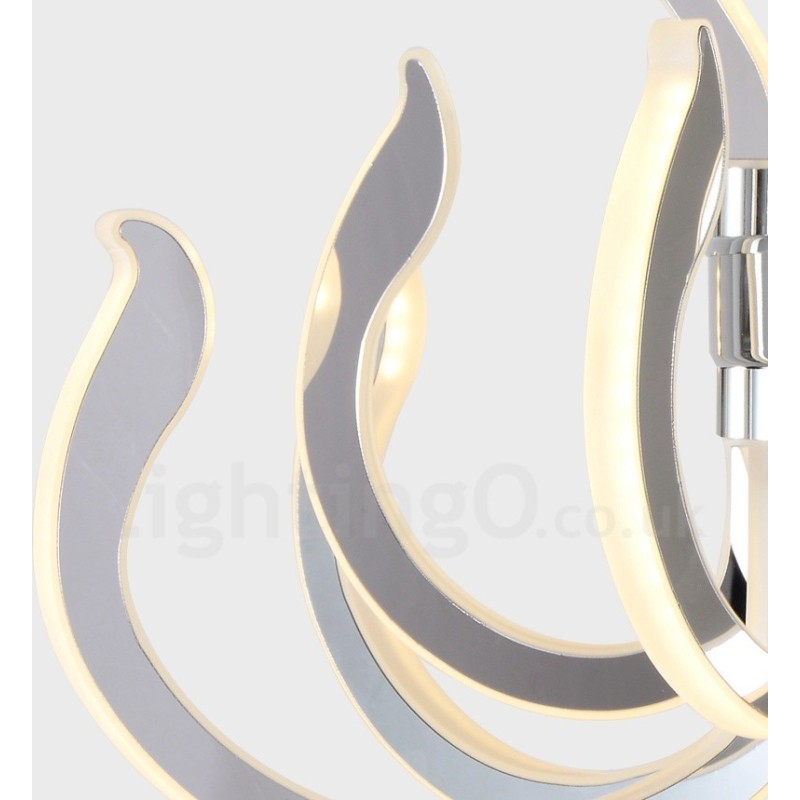 Modern Contemporary 24 Light Acrylic Chandelier with Acrylic Shade