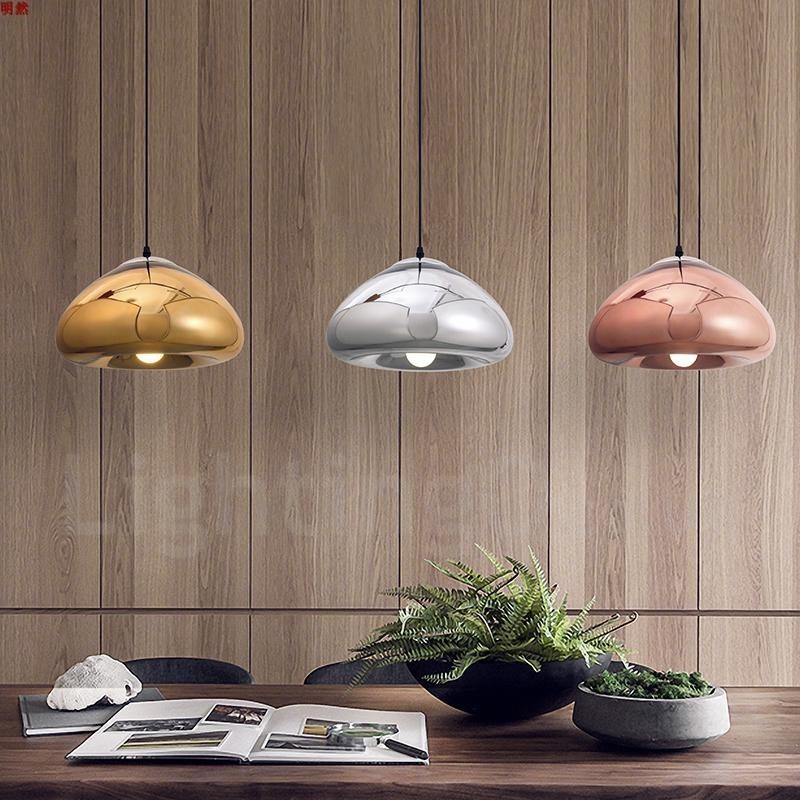 Modern Contemporary 1 Light Glass Pendant Light with Glass Shade