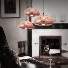 Modern Contemporary 1 Light Glass Pendant Light with Glass Shade