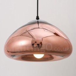 Modern Contemporary 1 Light Glass Pendant Light with Glass Shade