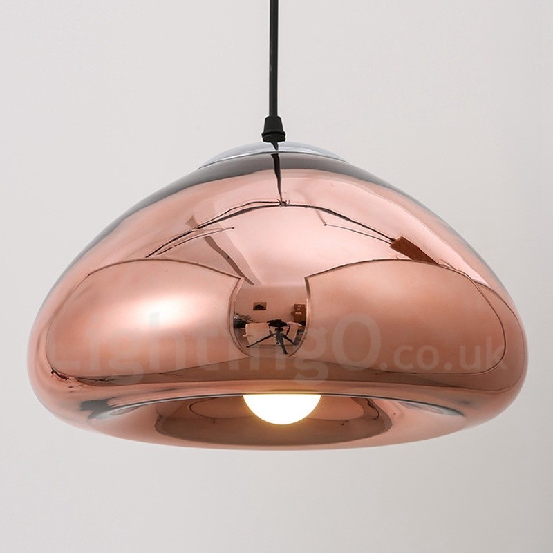 Modern Contemporary 1 Light Glass Pendant Light with Glass Shade