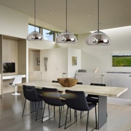 Modern Contemporary 1 Light Glass Pendant Light with Glass Shade