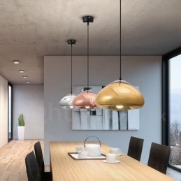Modern Contemporary 1 Light Glass Pendant Light with Glass Shade