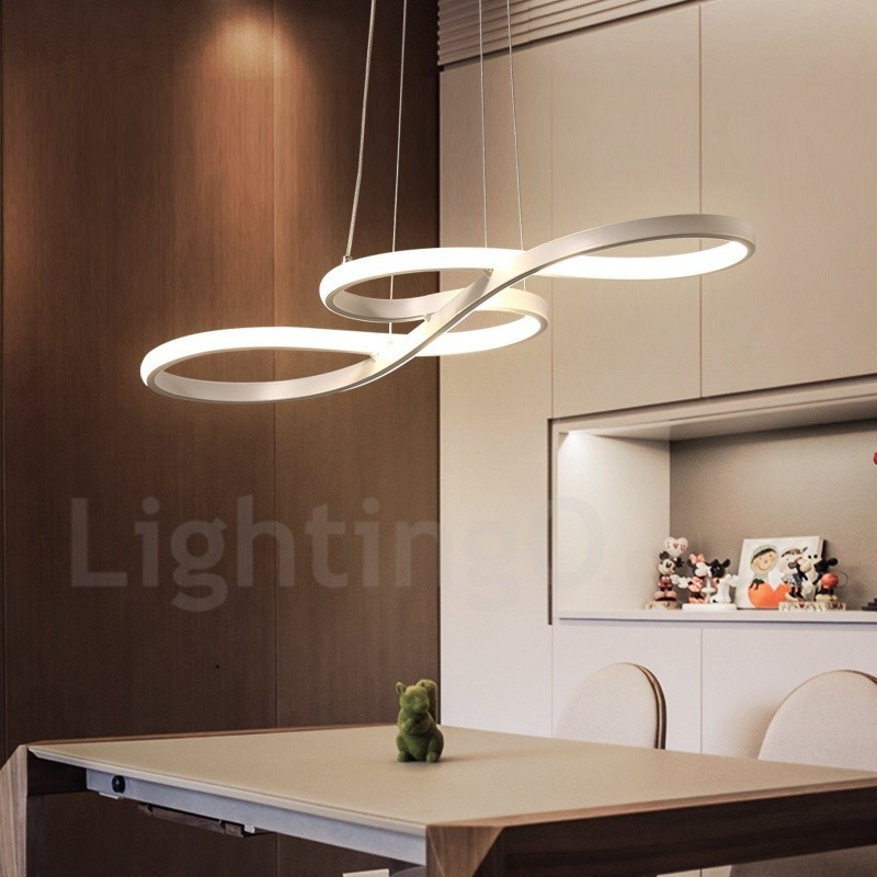 Modern Contemporary Light Aluminum Alloy Pendant Light with Acrylic Shade