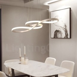 Modern Contemporary Light Aluminum Alloy Pendant Light with Acrylic Shade
