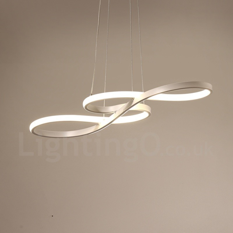 Modern Contemporary Light Aluminum Alloy Pendant Light with Acrylic Shade