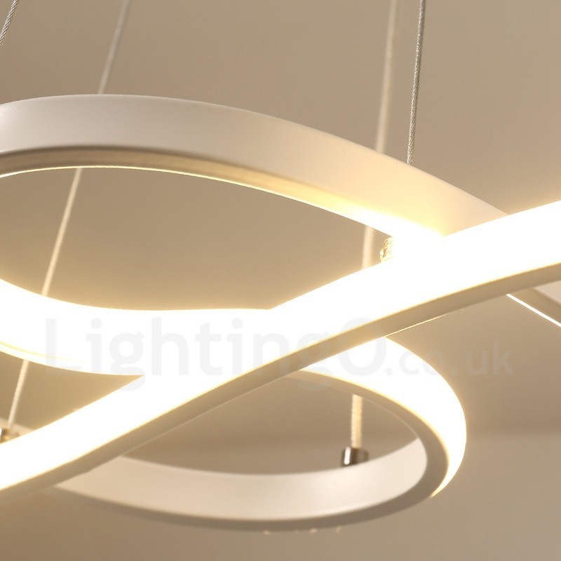 Modern Contemporary Light Aluminum Alloy Pendant Light with Acrylic Shade