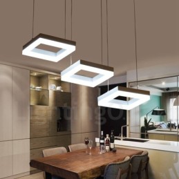 Modern Contemporary 3 Light Aluminum Alloy Pendant Light with Acrylic Shade