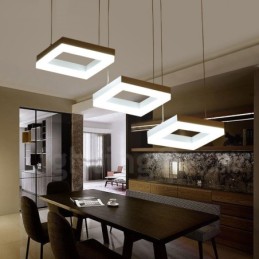 Modern Contemporary 3 Light Aluminum Alloy Pendant Light with Acrylic Shade