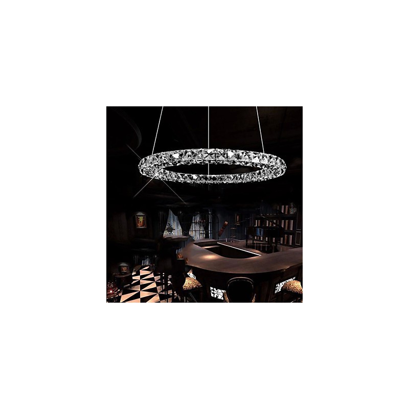Crystal Pendant Lighting Modern Single Three Sides K9 Crystal Indoor Ceiling Lights Lamp Fixtures