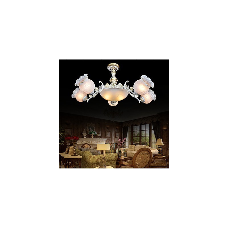 Chandelier Traditional Classic Vintage Retro Metal