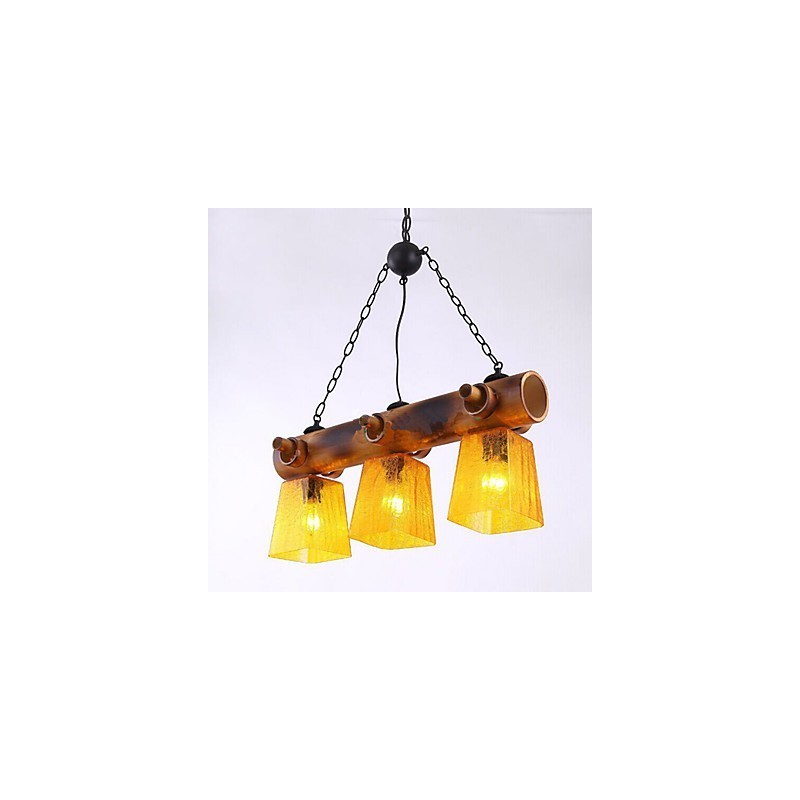 European Mediterranean American Country Bamboo Chandelier