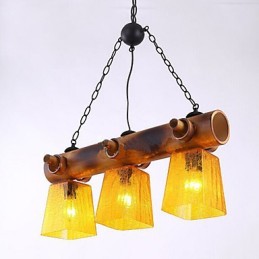 European Mediterranean American Country Bamboo Chandelier