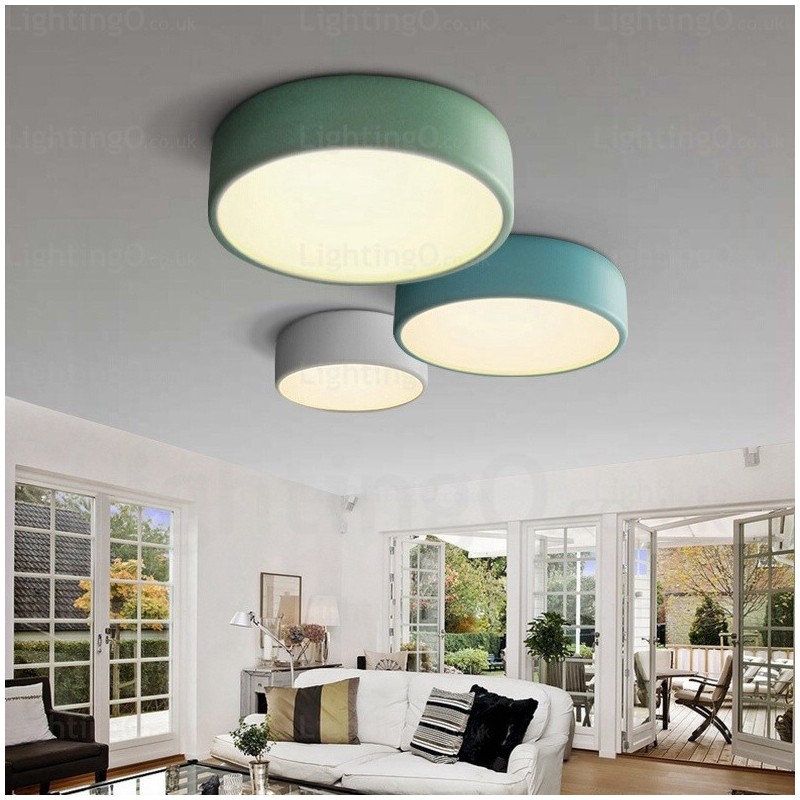 1 Light Nordic Ceiling Lights with Acrylic Shade