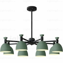 8 Light Nordic Chandelier with Aluminium Alloy Shade